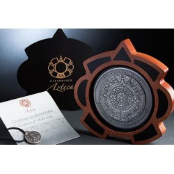 +++ Mexico 1 KILO SILVER AZTEC CALENDAR 2023 REVERSE PROOF Box & Coa +++