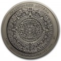 +++ Mexico 1 KILO SILVER AZTEC CALENDAR 2023 REVERSE PROOF Box & Coa +++