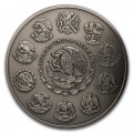 +++ Mexico 1 KILO SILVER AZTEC CALENDAR 2023 REVERSE PROOF Box & Coa +++