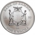 1 oz silver ZAMBIA KWACHA ELEPHANT 2002