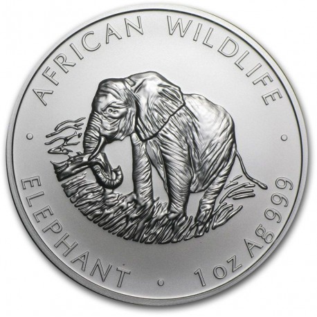 1 oz silver ZAMBIA KWACHA ELEPHANT 2000