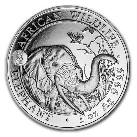 1 oz silver SOMALIA ELEPHANT 2018 privy WMF Berlin