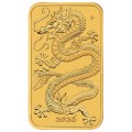 Perth Mint 1 oz RECTANGLE DRAGON $100 BAR 2026 GOLD bu