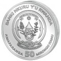 1 oz SILVER RWANDA HORSE 2026 BU 50 AMAFRANGA