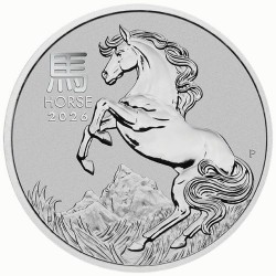 PM 1/10 oz platinum Lunar HORSE 2026 bu $10