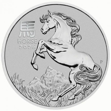 PM 1/10 oz platinum Lunar HORSE 2026 bu $10