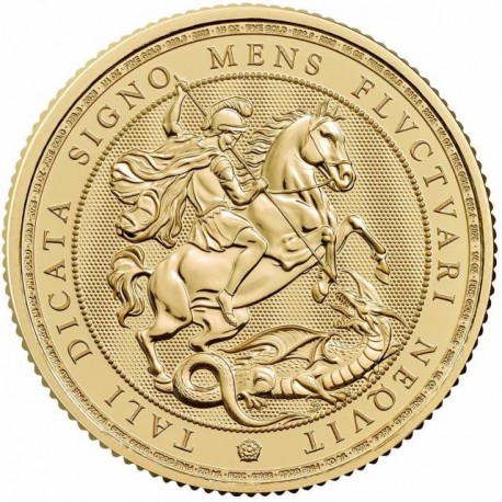 UK 1/4 oz GOLD ST GEORGE & The DRAGON 2025 £2 bu