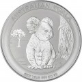 PM 1 KILO SILVER KOALA 2009 $30 Australia bu