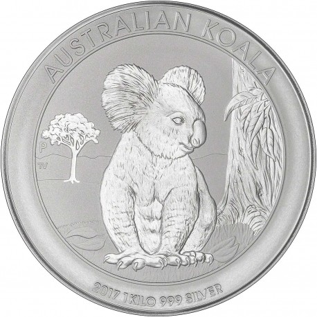 PM 1 KILO SILVER KOALA 2009 $30 Australia bu