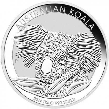 PM 1 KILO SILVER KOALA 2018 $30 Australia bu