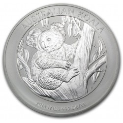 PM 1 KILO SILVER KOALA 2013 $30 Australia bu