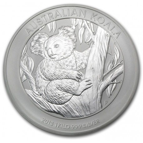 PM 1 KILO SILVER KOALA 2011 $30 Australia bu