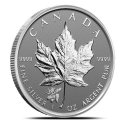 1 oz silver Maple leaf 2017 privy MOOSE $5 bu