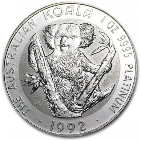 PM 1/4 oz PLATINUM KOALA 1996 bu $25