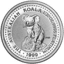 1 oz Platinum KOALA 1999 $100 bu
