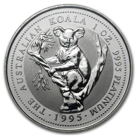 1 oz Platinum KOALA 1998 $100 bu