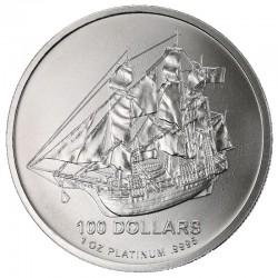 1 oz PLATINA COOK ISLANDS $100 Bounty