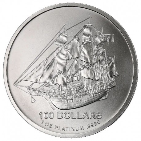 1 oz PLATINE COOK ISLANDS $100 Bounty