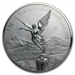 Mexico 1 kilo silver LIBERTAD 2025 BU PROOF-LIKE