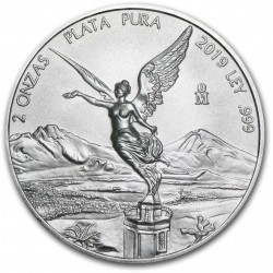 MEXICO 2 oz silver LIBERTAD 2019 Reverse Proof