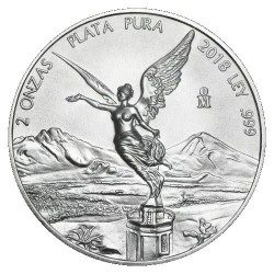 MEXICO 2 oz silver LIBERTAD 2017