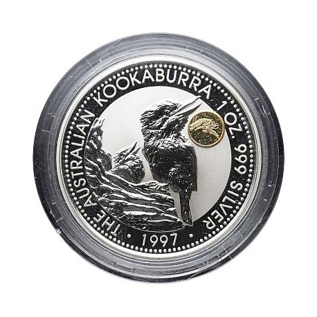 1 oz silver KOOKABURRA 1997 $1 Privy Dragon