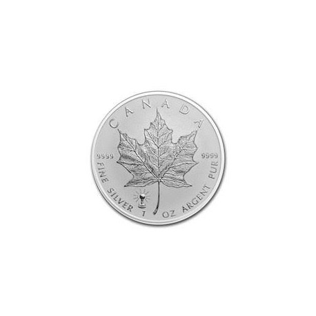 1 oz silver MAPLE LEAF 2018 Privy Edison Bulb
