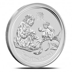 PM 10 oz silver Lunar MONKEY 2016 $10 bu