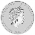 PM 10 oz silver Lunar MONKEY 2016 $10 bu
