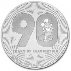 NIUE 1 oz silver Mickey Mouse FANTASIA 2019 $2