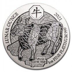 1 oz Platinum RWANDA PELICAN 2022 bu Amafranga 100