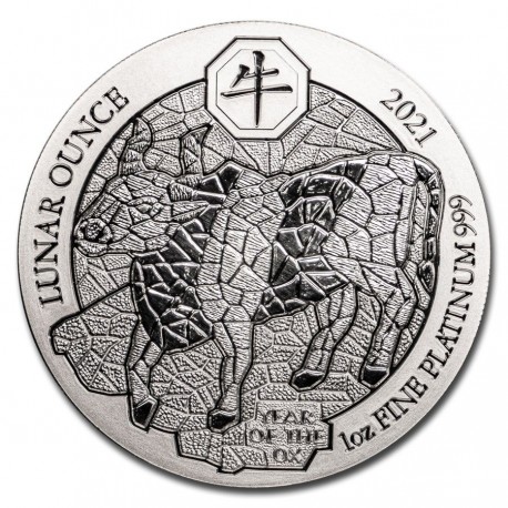 1 oz Platinum RWANDA PELICAN 2022 bu Amafranga 100