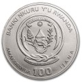 1 oz Platinum RWANDA PELICAN 2022 bu Amafranga 100
