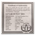 1 oz Platinum RWANDA PELICAN 2022 bu Amafranga 100