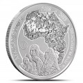 1 oz Platinum RWANDA LUNAR OX 2021 bu Amafranga 100