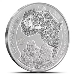 1 oz Platinum RWANDA LUNAR OX 2021 bu Amafranga 100