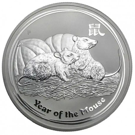 Perth Mint 10 oz silver DRAGON 2012 bu $10 DAMAGED