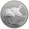 Perth Mint 10 oz silver DRAGON 2012 bu $10 DAMAGED