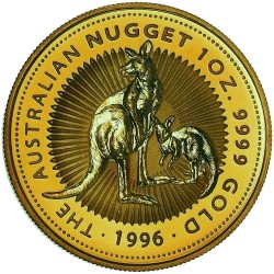 PM 1 oz GOLD NUGGET 2024 BU $100 Australia Kangaroo