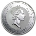 10 oz SILVER KOOKABURRA 1993 $10 BU
