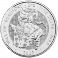UK 2 oz silver Tudor Beasts YALE OF BEAUFORT 2023 BU £5