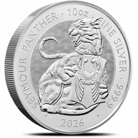 UK 10 oz silver Tudor Beasts SEYMOUR PANTHER 2026 BU £10