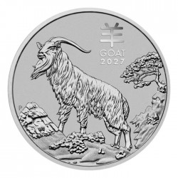 PM PLATINUM 1 oz GOAT 2027 $100 Australia bu