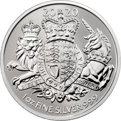 U.K. 1 oz silver The ROYAL ARMS 2020 £2