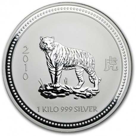 1 kilo silver Lunar 2 TIGER 2010 $30 BU