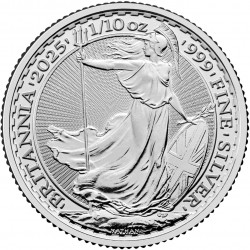 1/10 oz silver Britannia 2025 BU 20P