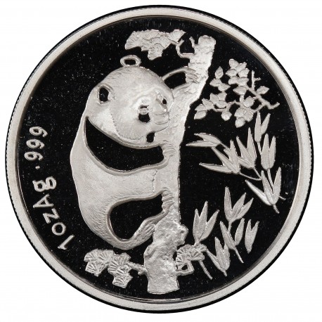 1 oz silver PANDA 1995 bu Y10 INTERNATIONAL COIN SHOW MUNCHEN