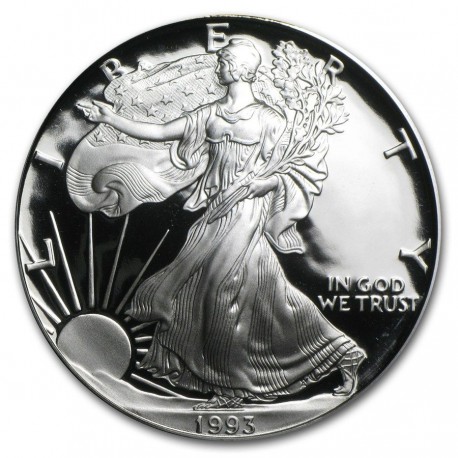 1 oz silver U.S. Silver EAGLE 1993 $1 bu