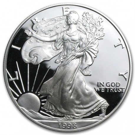 1 oz silver U.S. Silver EAGLE 1989 $1 Proof in Capsule