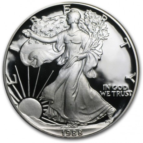 1 oz silver U.S. Silver EAGLE 1998 proof